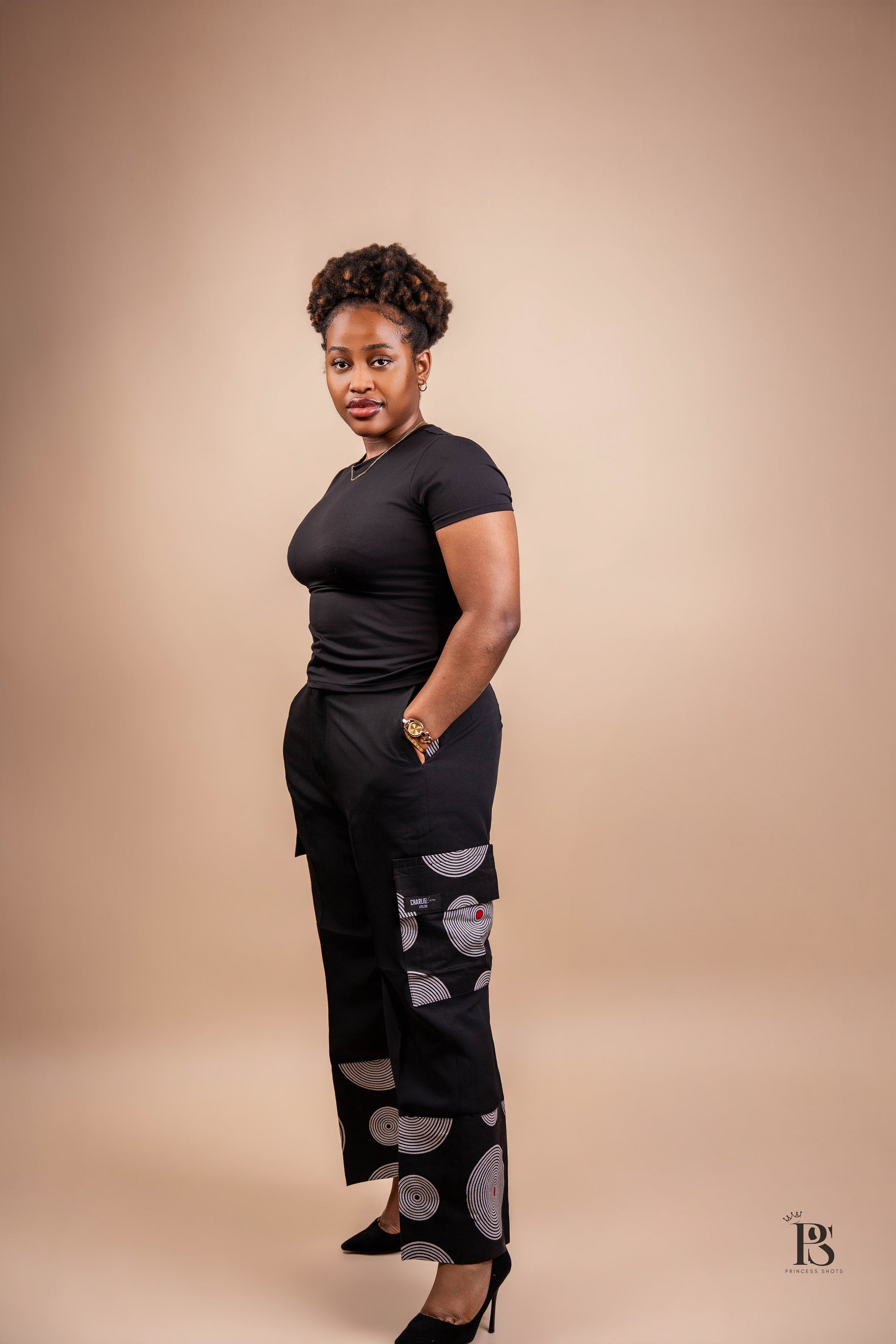 Midnight Orbit Ankara Baggy Trousers