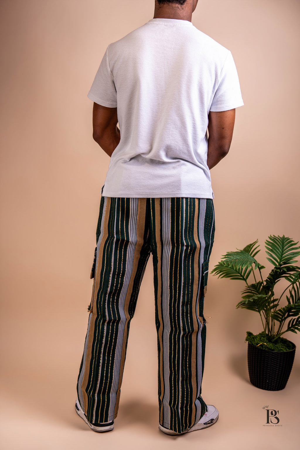 Emerald Green Aso Oke Baggy Trousers