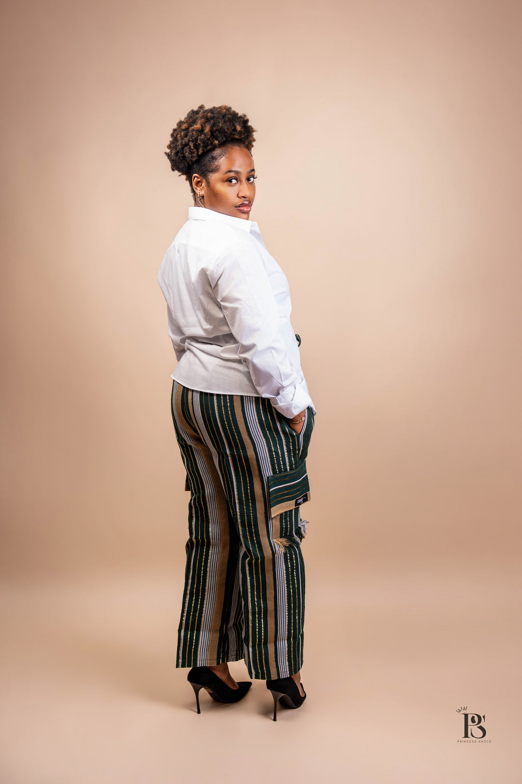 Emerald Green Aso Oke Baggy Trousers