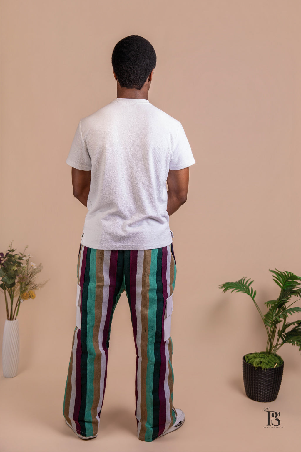Heritage Stripe Aso Oke Baggy Trousers