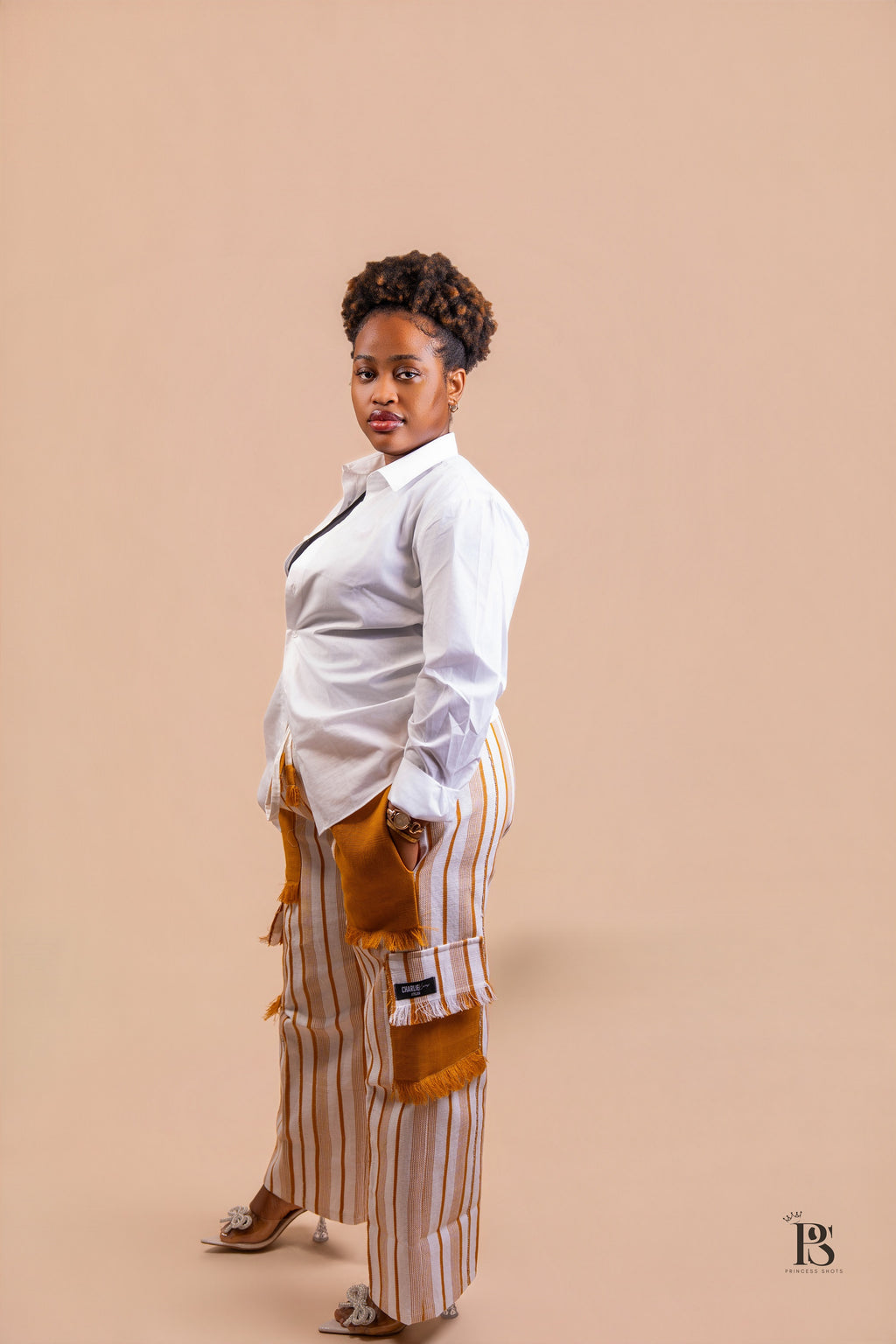 Mustard Yellow Aso Oke Trousers