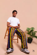 Sunburst Stripe Ankara Trousers