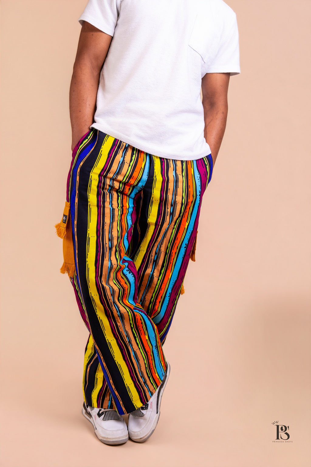 Sunburst Stripe Ankara Trousers