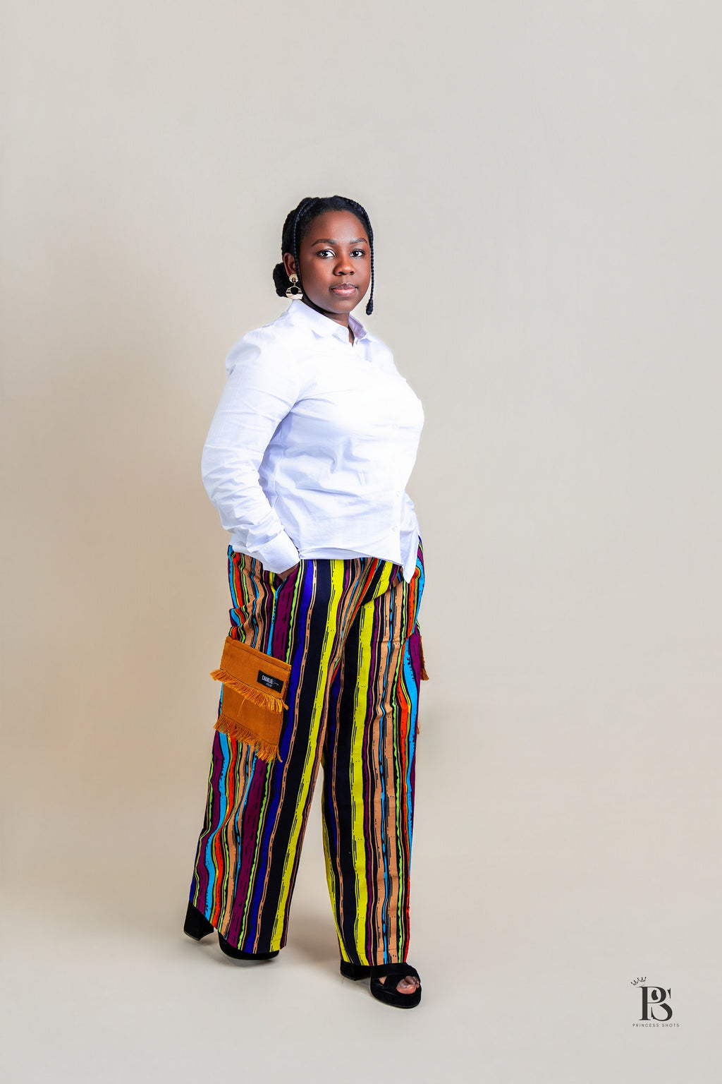 Sunburst Stripe Ankara Trousers